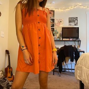 burnt orange dress